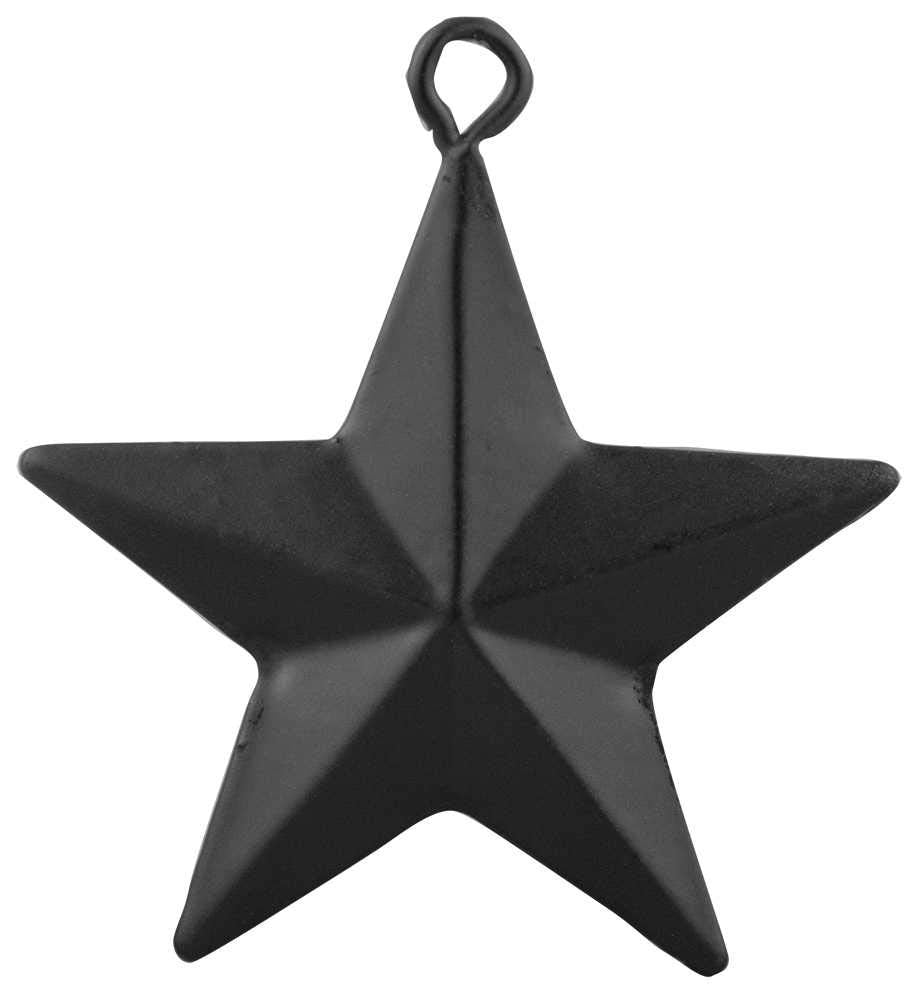 Rustic Metal Barn Star Ornaments | Rustic Country Christmas Tree Tin Ornaments | 2 inch |