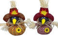 HAPPY DEALS ~ Fall Harvest Crow Decorations, Autumn Farmhouse Decor, 2-Pack Bird Figurines with Straw Hat