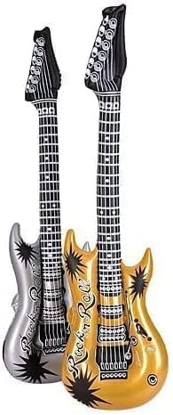 Gold and Silver Guitar Inflates