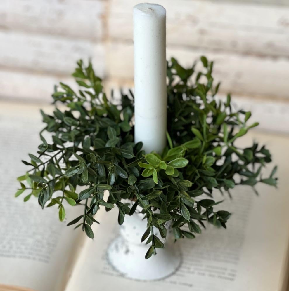 Boxwood Candle Rings