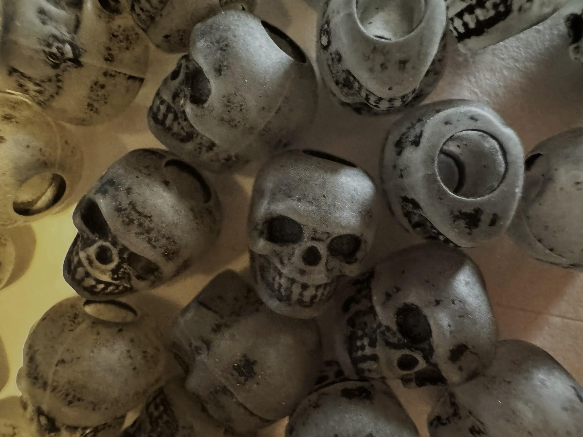 Skull Beads Bulk Halloween Beads Beading Supplies