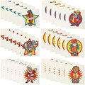 Fun Express Carnival Big top Circus Tattoos | 2 Inch- VBS Vacation Bible School Supplies/Decor - 72 pieces