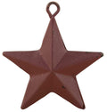 Rustic Metal Barn Star Ornaments | Rustic Country Christmas Tree Tin Ornaments | 2 inch |