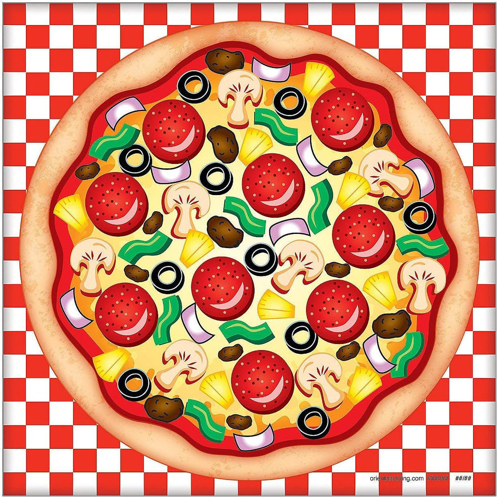 Make A Pizza Sticker Scene (12 Pack) Party and Classroom Game and Activities for Kids