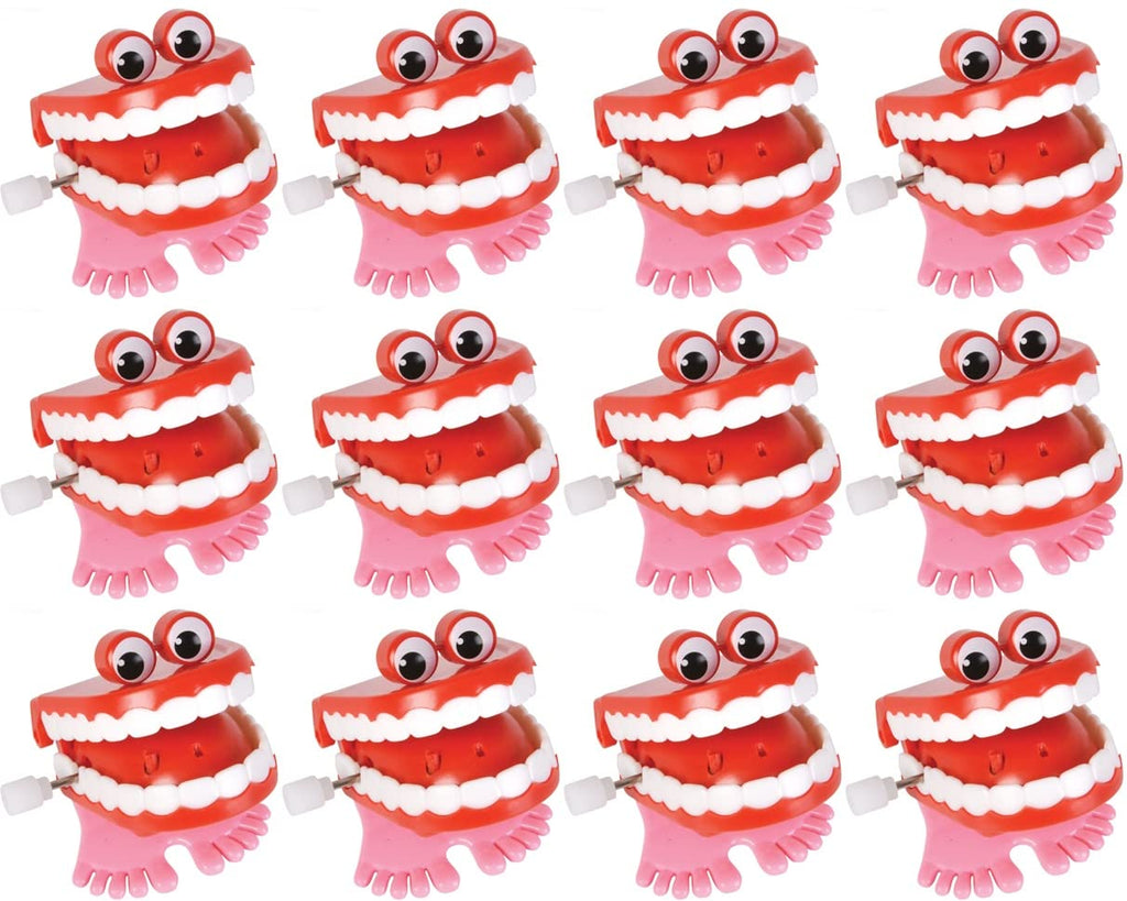 HAPPY DEALS ~ Wind Up Chatter Teeth | 12 Pc