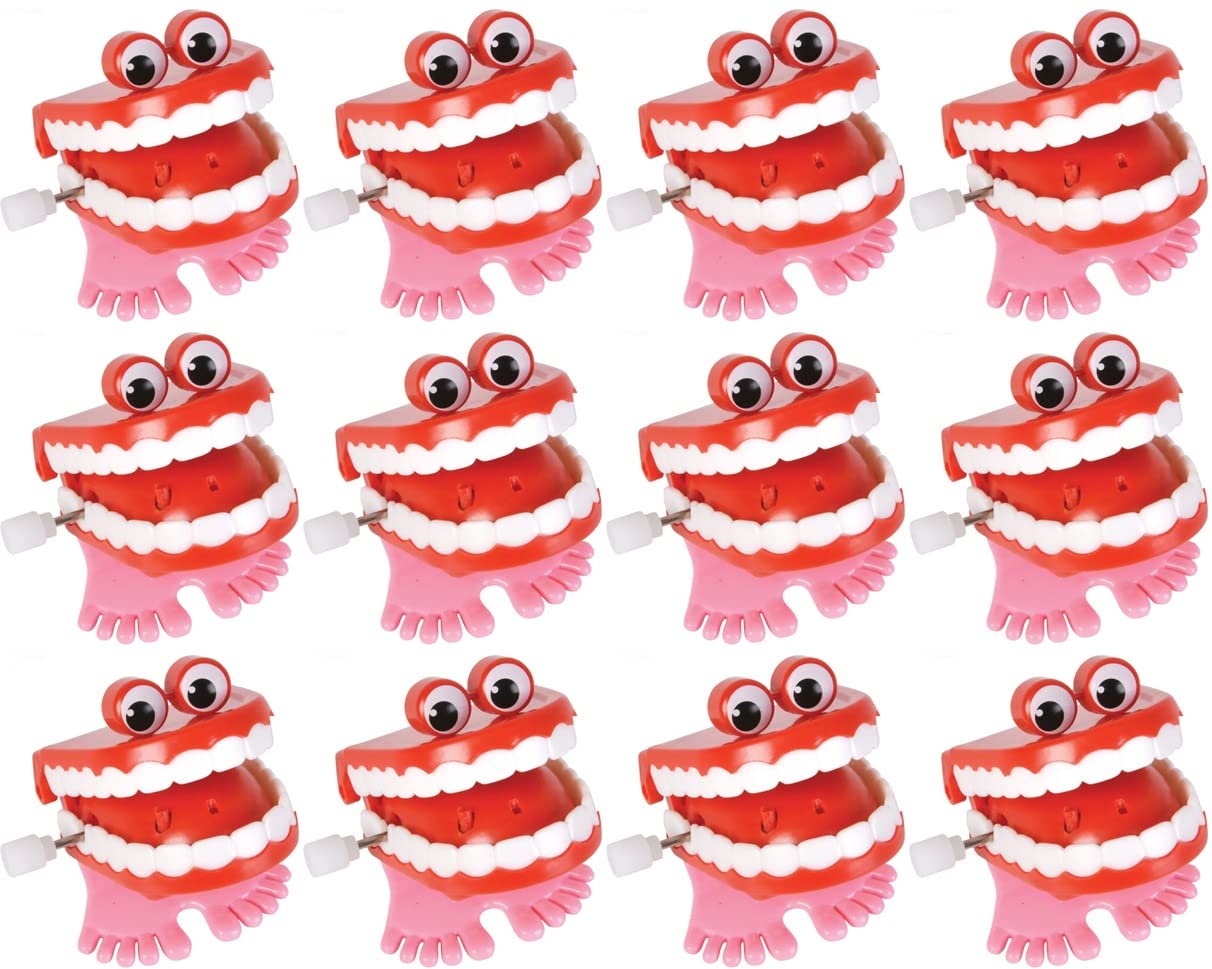 HAPPY DEALS ~ Wind Up Chatter Teeth | 12 Pc
