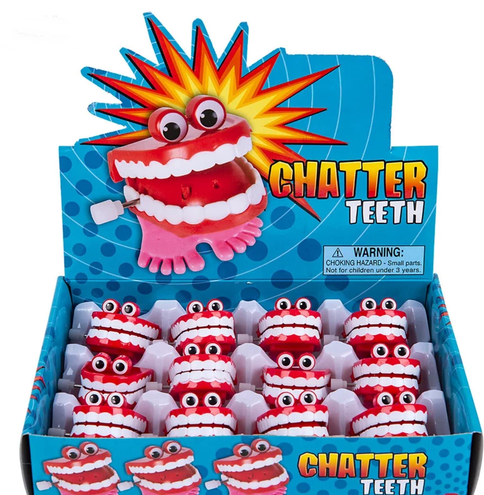 HAPPY DEALS ~ Wind Up Chatter Teeth | 12 Pc