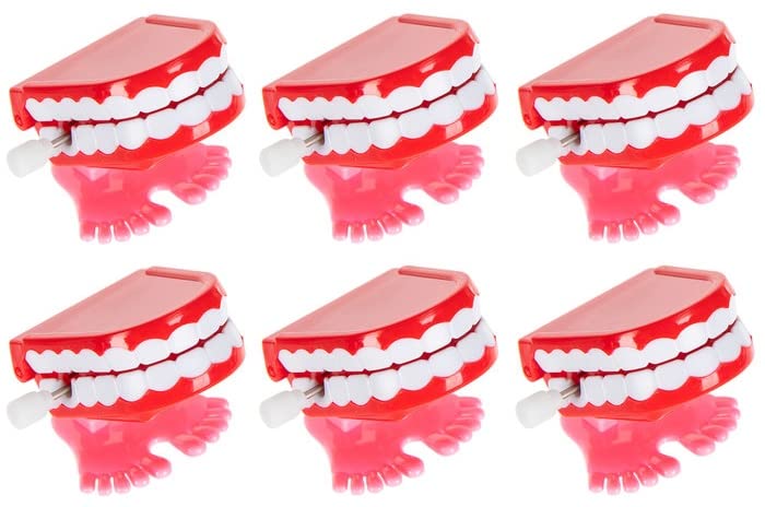 HAPPY DEALS ~ Wind Up Chatter Teeth | 12 Pc