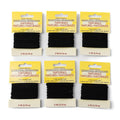 Black Suede Cord, 3mm Diameter Split Cowhide Leather, Soft Touch, 3 Yards per Package, 6 Packages per Order