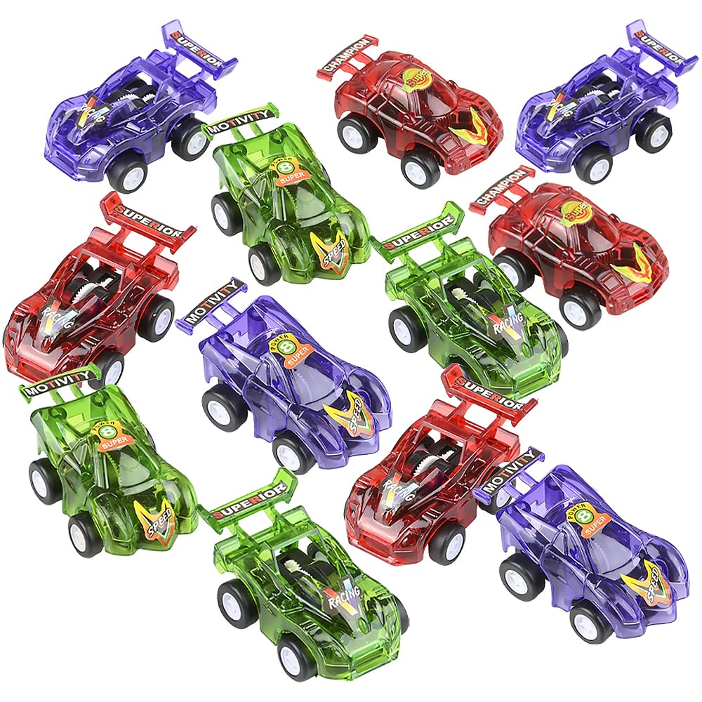 Rhode Island Novelty FBA_VEPULL3 12 Pull Back Racer Cars