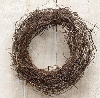 Angel Hair Vine Ring Wreath, 6 Inch Diameter, 4 Inch Center, Set of 2, Fall Decor Minimalist