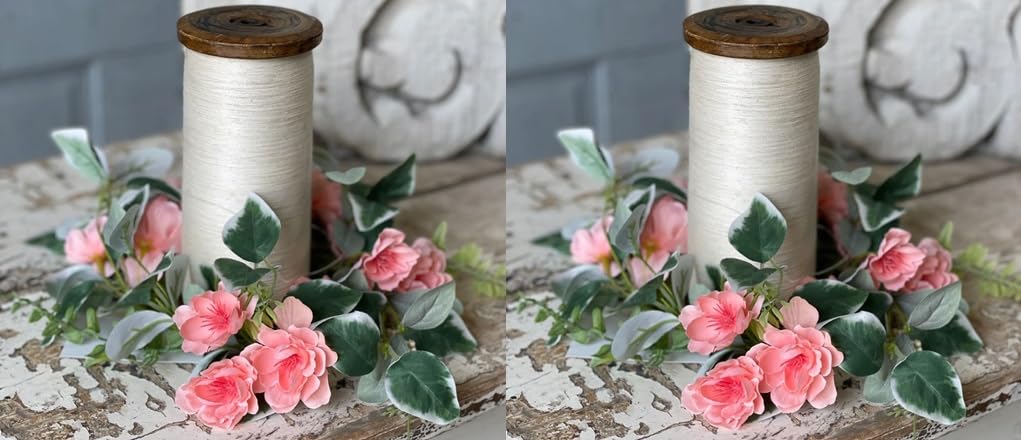 Pink Flower Candle Ring