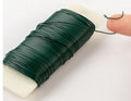 22 Gauge Green Metal Floral Wire, 200 Feet Roll for Christmas Wreaths, Tree Decoration, Flower Arrangement, Craft Projects, Garden Use