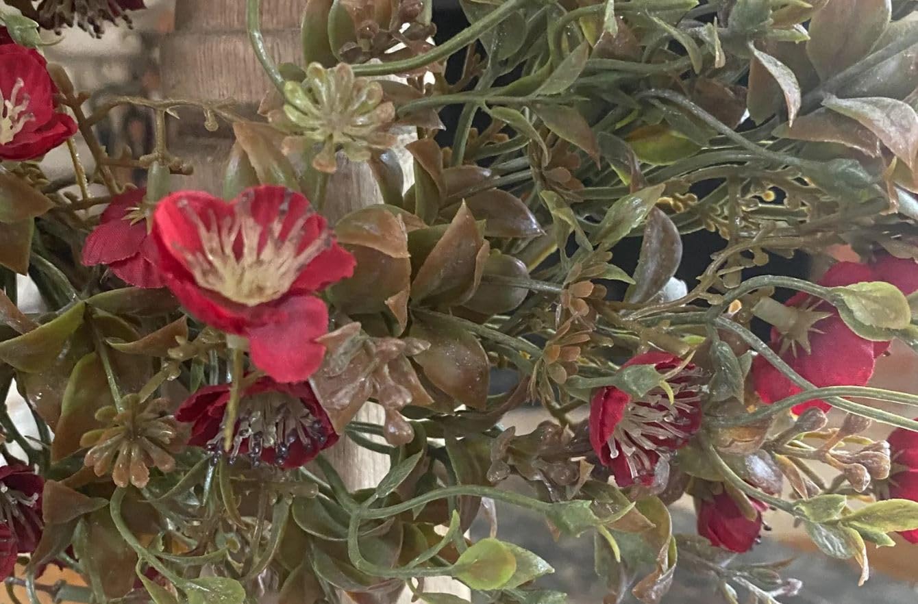 Flower Candle Ring Set of 2-13 Inch with 6 Inch Center - Faux Greenery Floral Julep Blooms