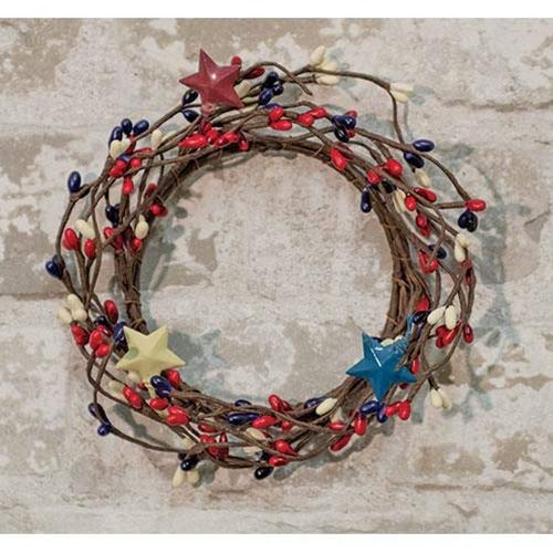 Patriotic Pip Berry Ring with Tin Stars