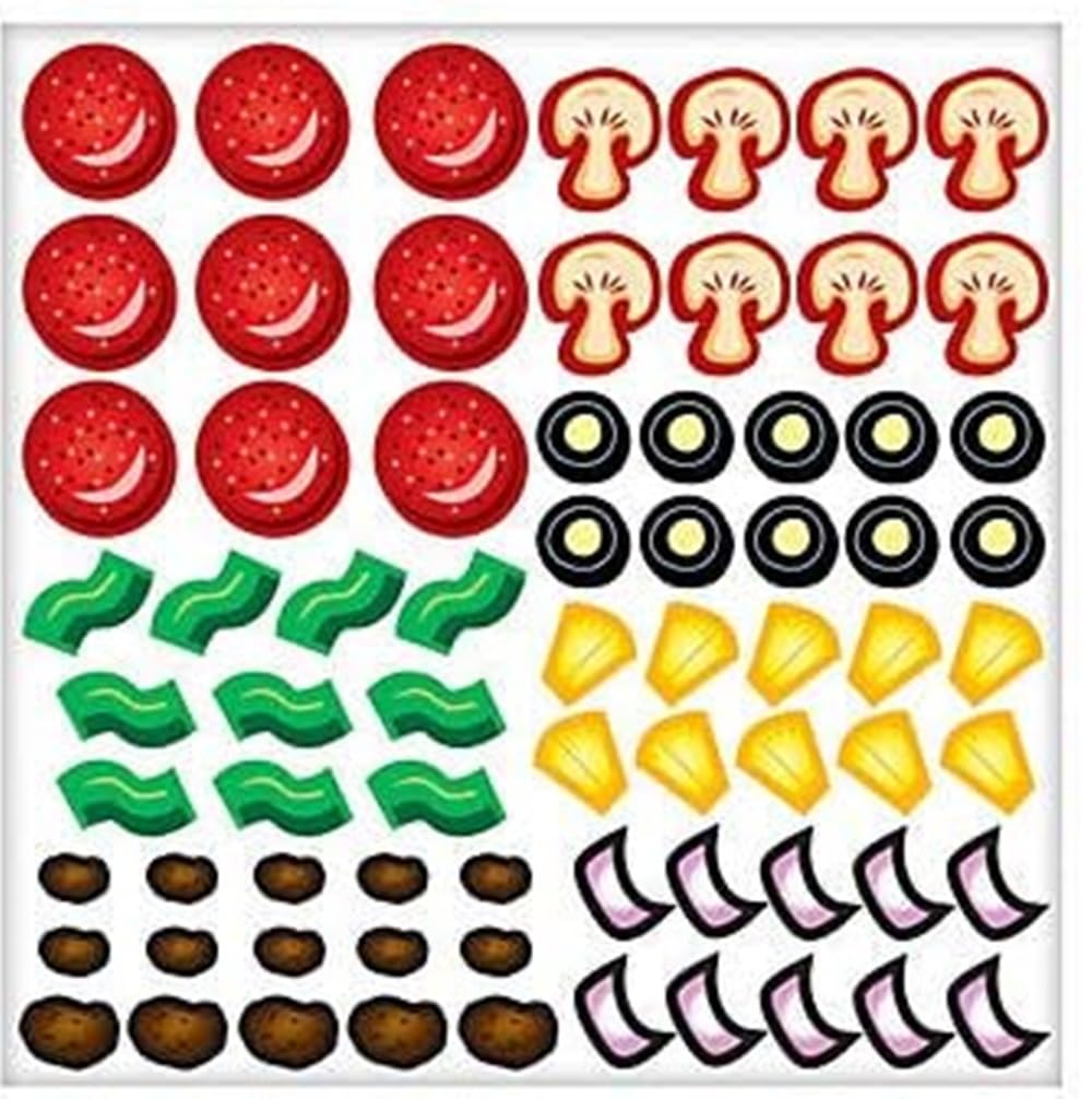 Make A Pizza Sticker Scene (12 Pack) Party and Classroom Game and Activities for Kids