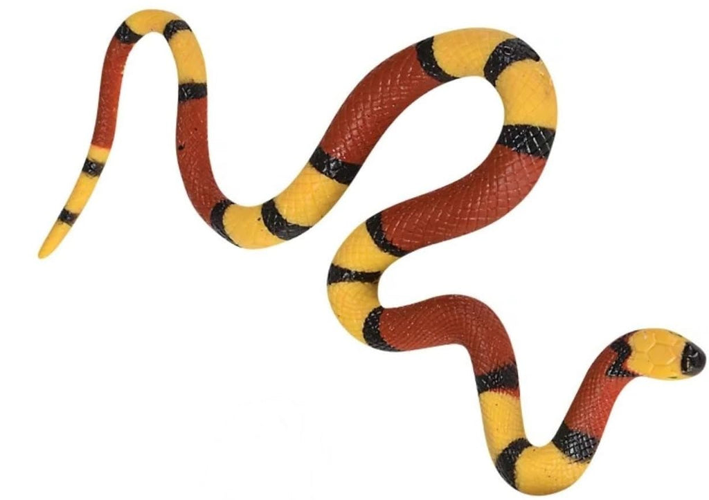 HAPPY DEALS ~ Stretch Fake Snake Toy 22 inches, Extends to 5 Feet