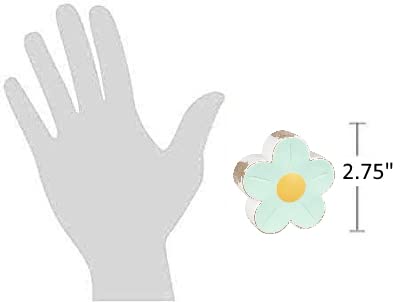 Collins Painting Distressed Wood Flower Petals Shelf Sitter (Mini, Blue Poppy)