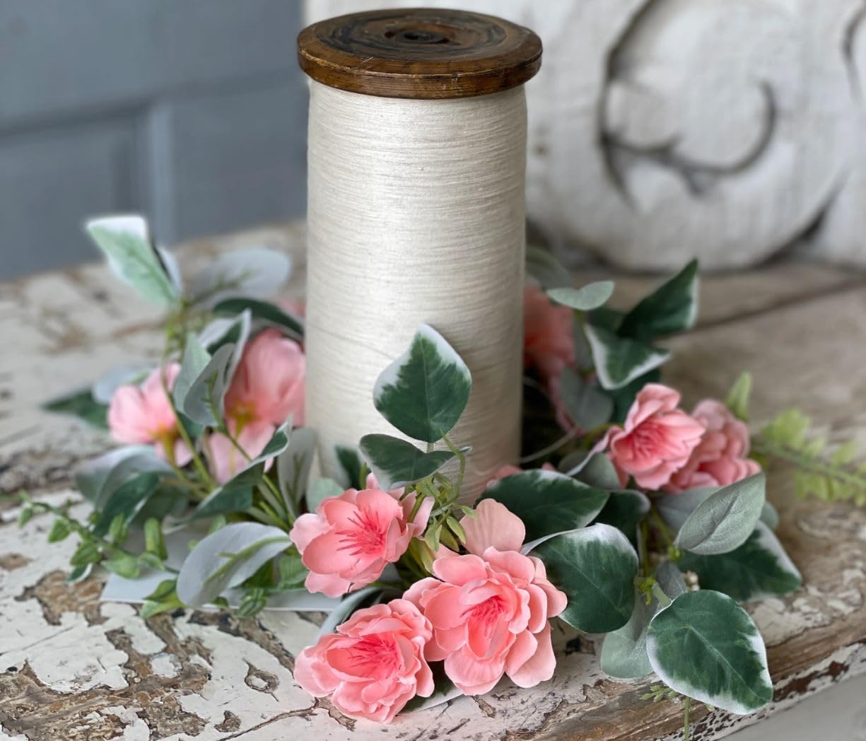 Pink Flower Candle Ring